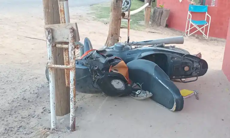 Un hombre sustrajo una moto durante el Country y la choco en el camping america