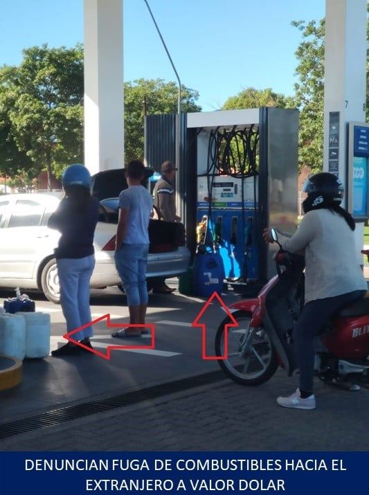 Denuncian una fuga de combustibles, que termina perjudicando a los ciudadanos en general y también a los transportistas.