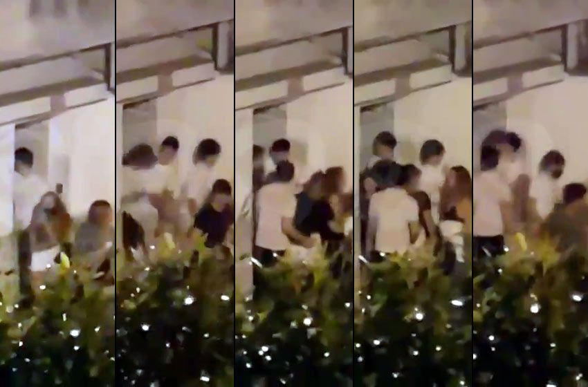 Video: vecinos escracharon a varios jóvenes mientras salían de una casa tras una fiesta clandestina