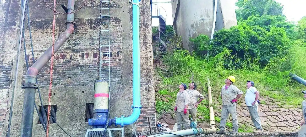 Nuevas bombas de captación ante la bajante del río Uruguay
