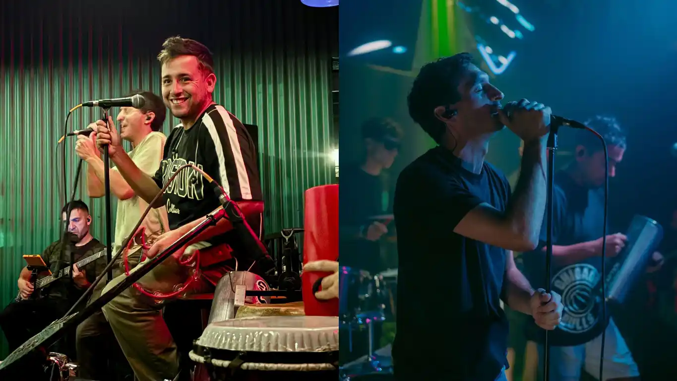 Matías Farías y Guido Carossio celebraron la convocatoria al Festival de la Buena Mesa, consolidando el crecimiento de la banda y el acompañamiento del público. (Foto: Gentileza Tumpara)