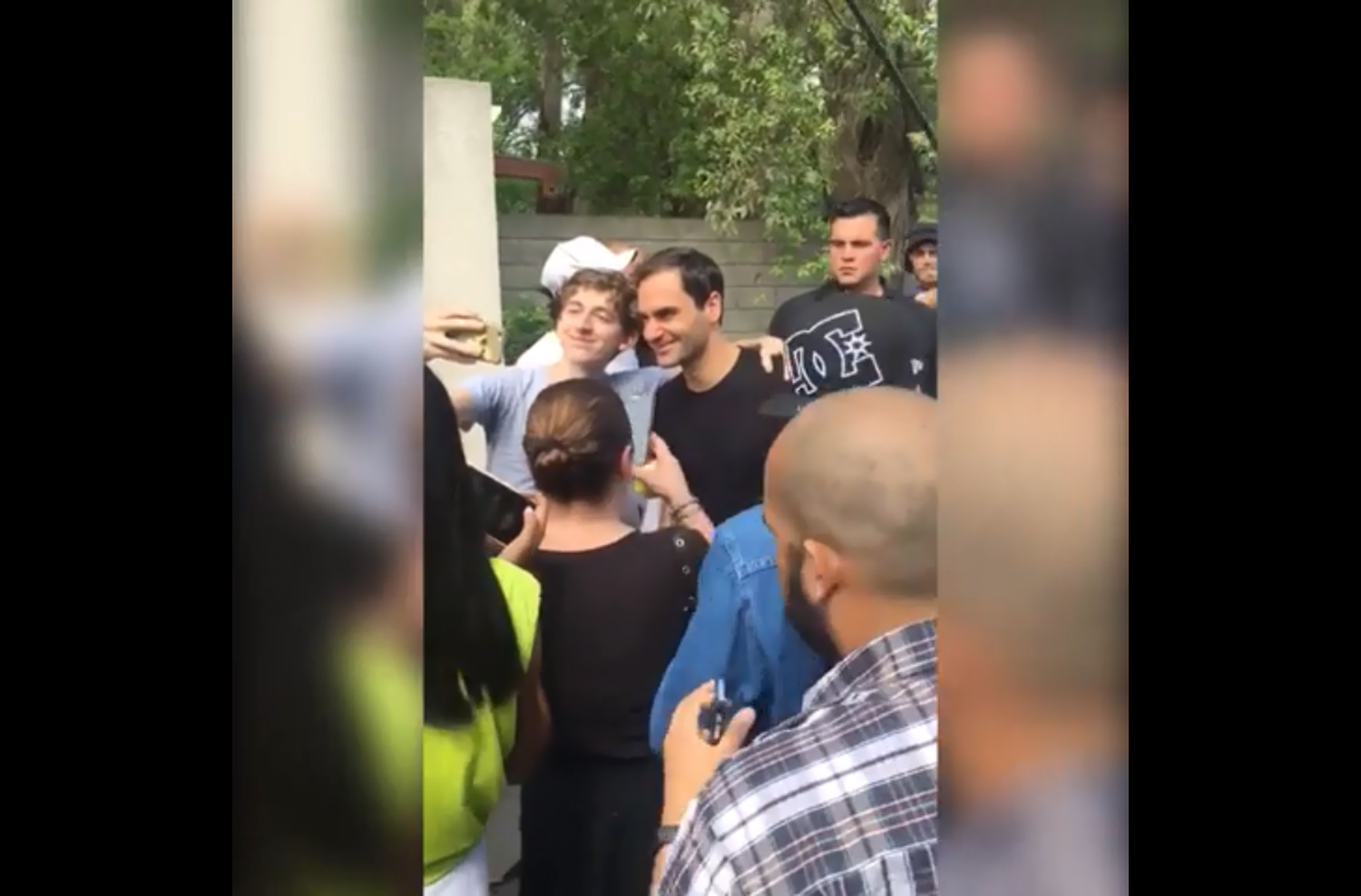 Roger Federer llegó a la Argentina