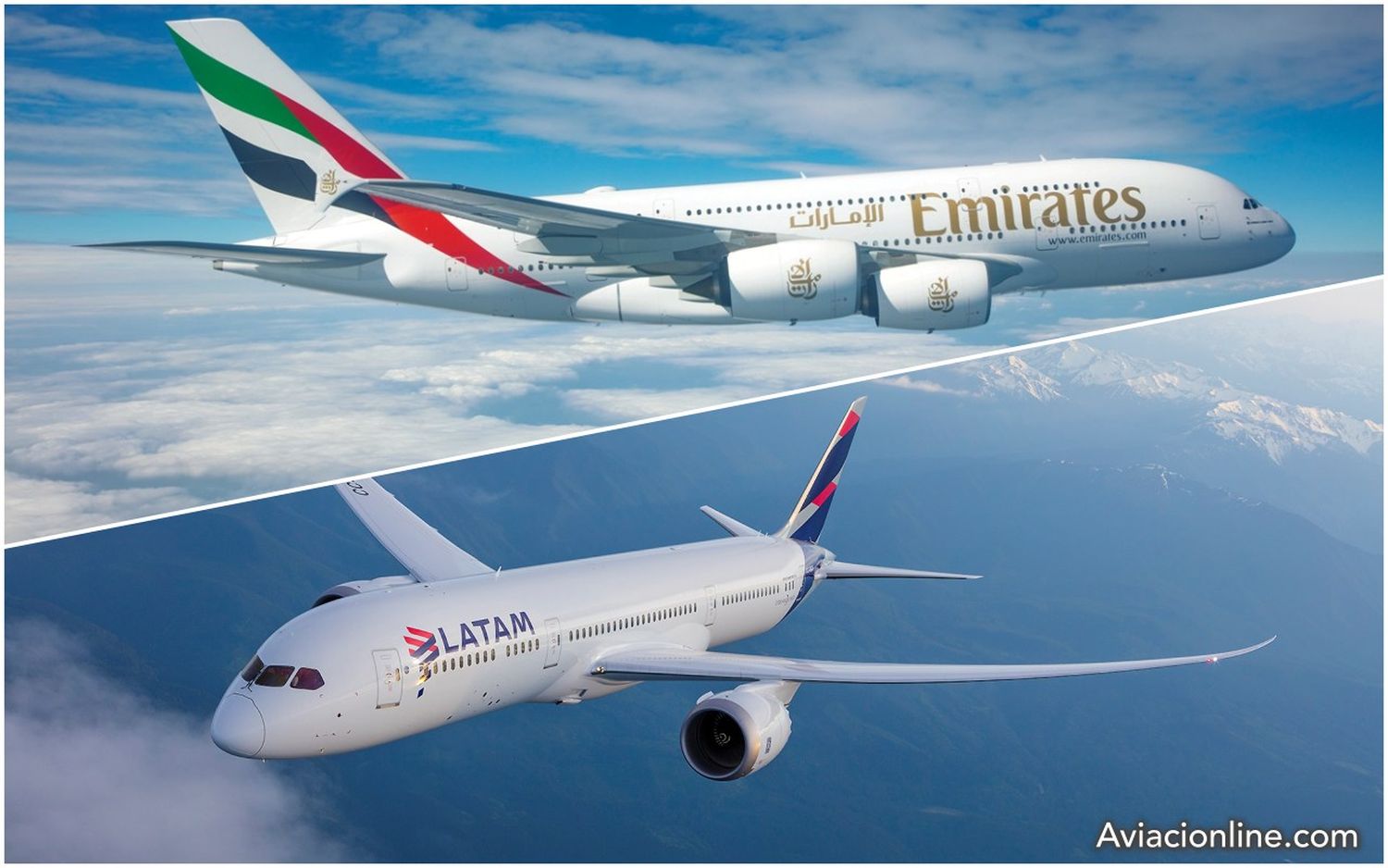 LATAM y Emirates firman acuerdo de código compartido