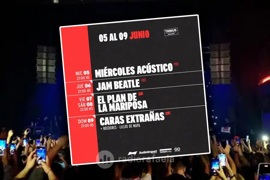 Acústicos, tributos y mucho más en la agenda semanal de Tribus Club de Arte