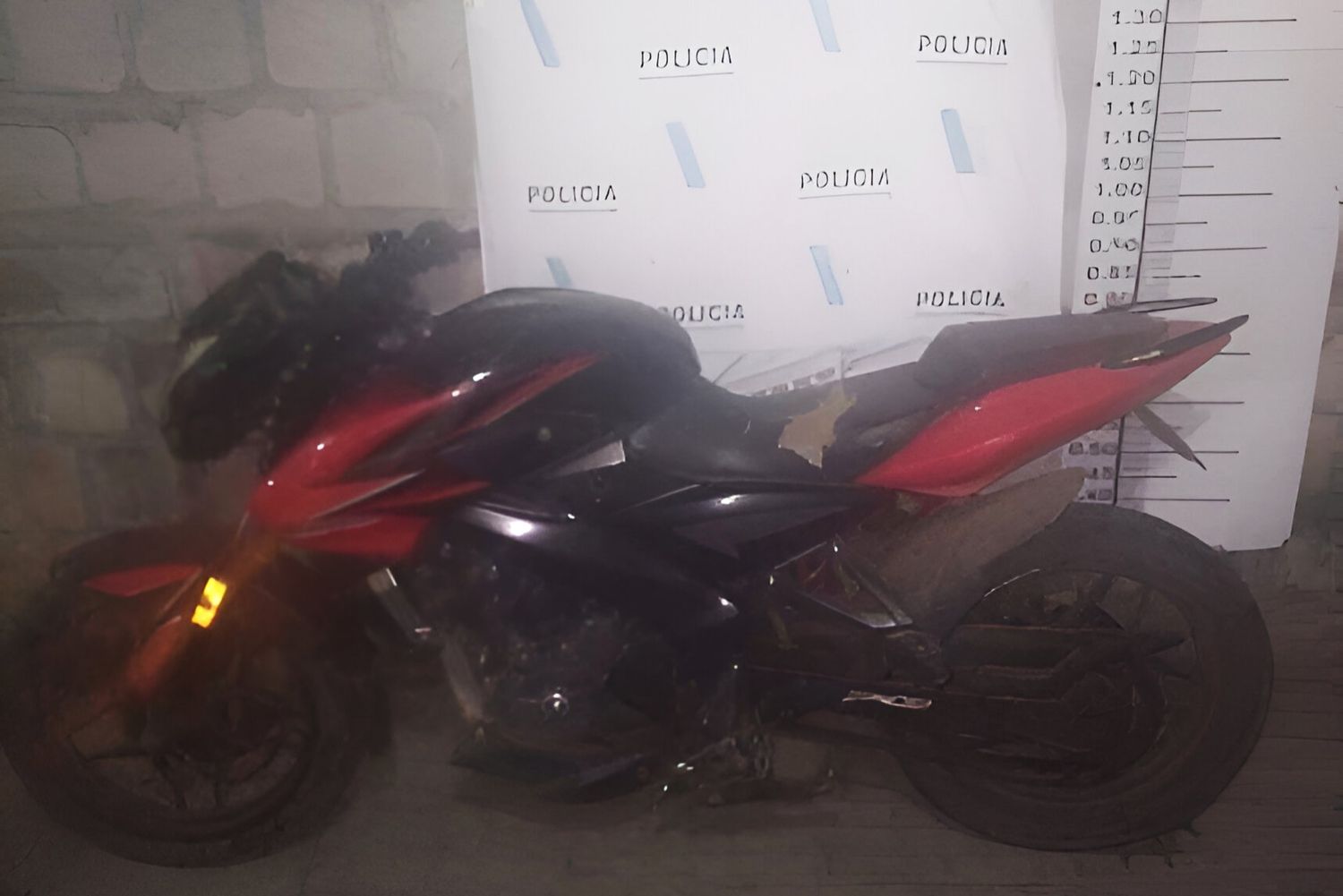 La moto fue denunciada como robada en 2022.