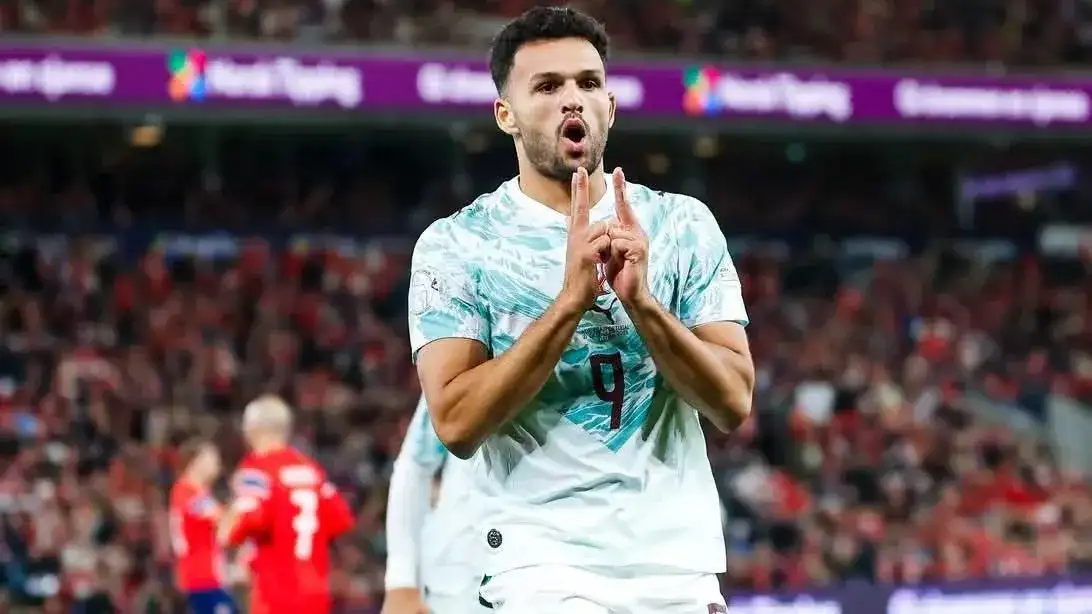 Gonçalo Ramos se lució en la selección portuguesa.