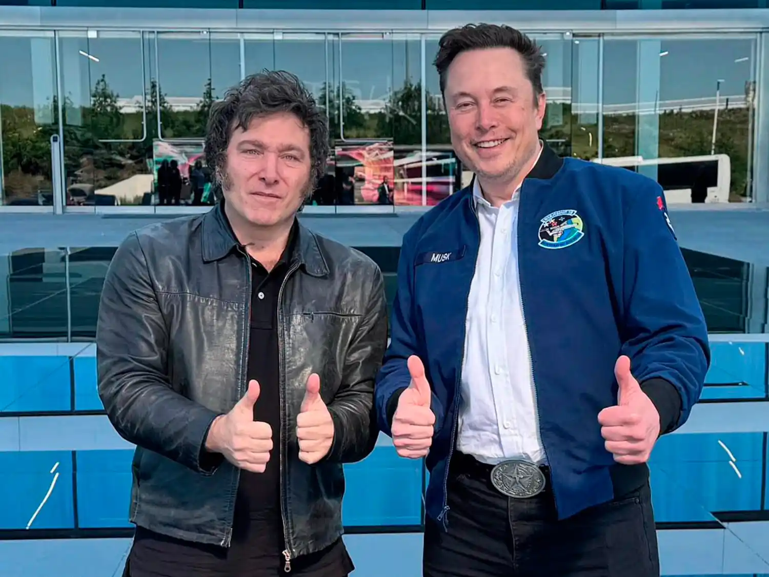 Milei, con el empresario estadounidense Elon Musk.