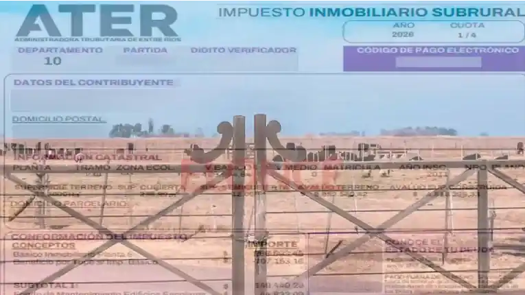 Entre Ríos actualizó el Impuesto Rural y Subrural con un tope del 30%, por debajo de la inflación de 2025