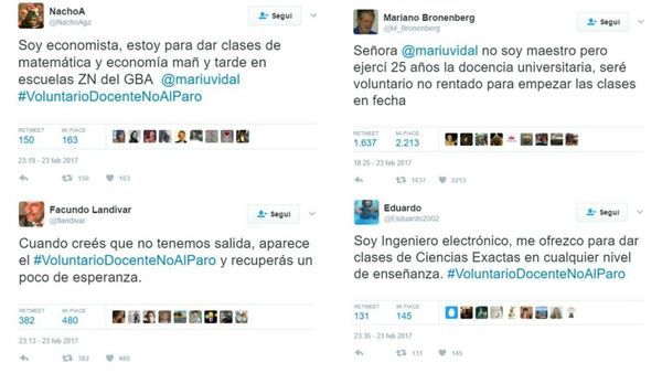 #VoluntarioDocenteNoAlParo: la campaña en contra del paro que sorprende en las redes sociales