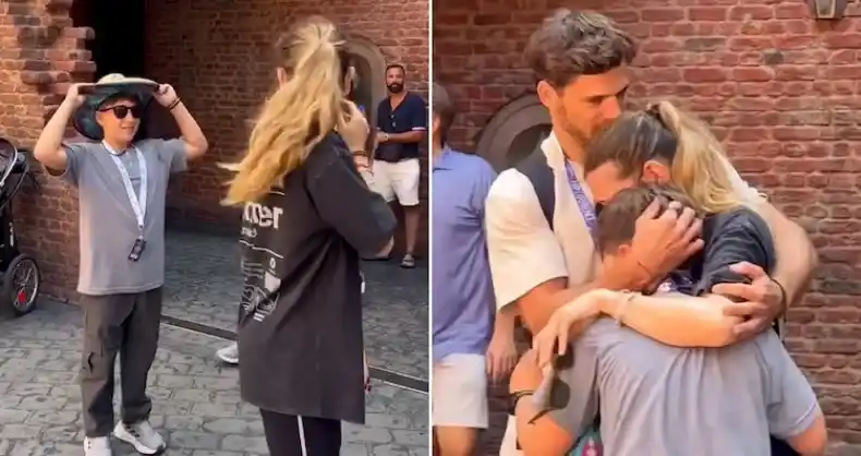 Jimena Barón junto a Momo y Matías Palleiro