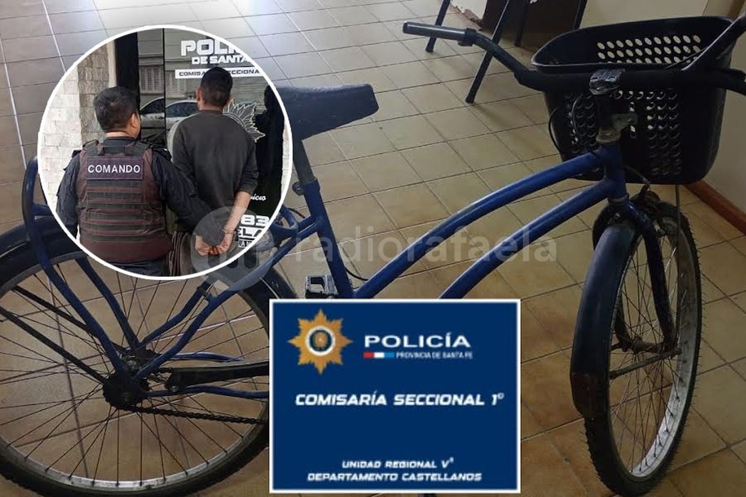 Lo atraparon con una bicicleta robada y un taladro sospechoso