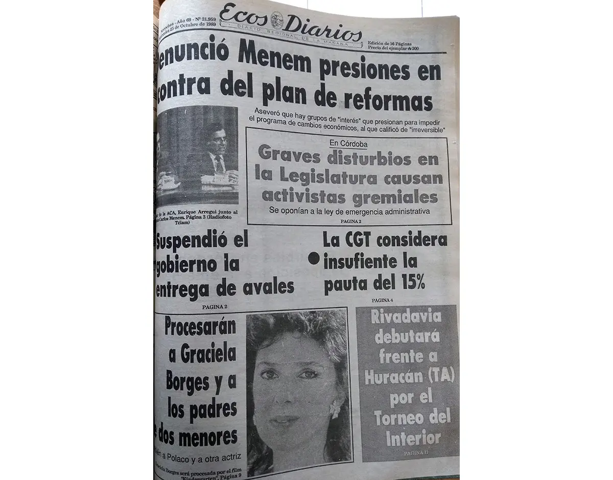 Miércoles 25 de octubre de 1989