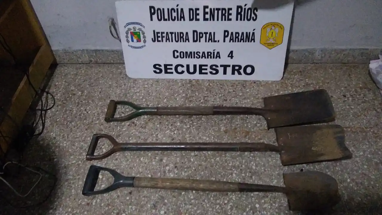 Se robó unas palas para cambiarlas por estupefacientes