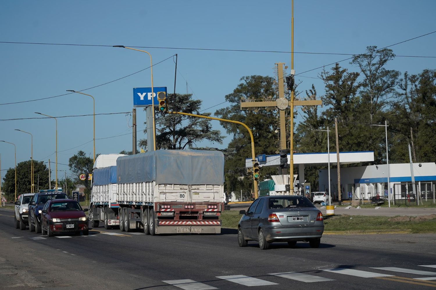 Firmat: sincronizaron los semáforos de Ruta 33