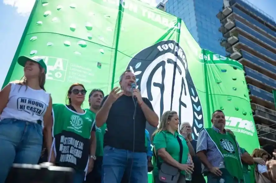 Rodolfo Aguiar, secretario general de la Asociación de Trabajadores del Estado (ATE).