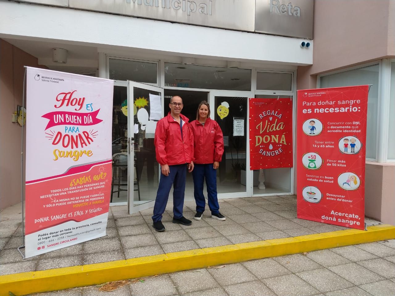 Se realizó una nueva colecta de sangre en Reta
