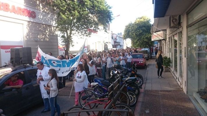 Con marchas y asambleas, Agmer se manifestó en toda la provincia   