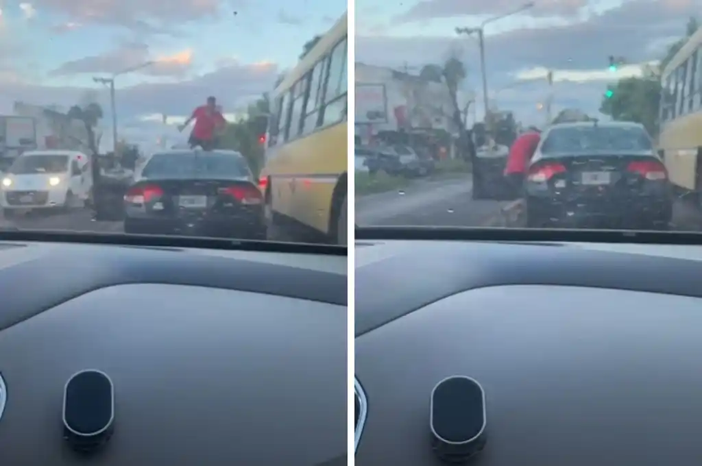 El violento episodio fue filmando por un ocasional testigo.