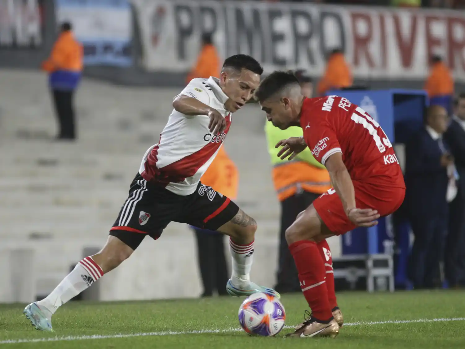 Barco y Pérez, en el partido del torneo pasado.