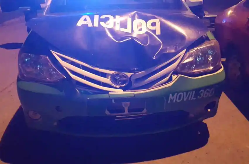 Conducía ebrio e hirió a un efectivo tras chocar un patrullero