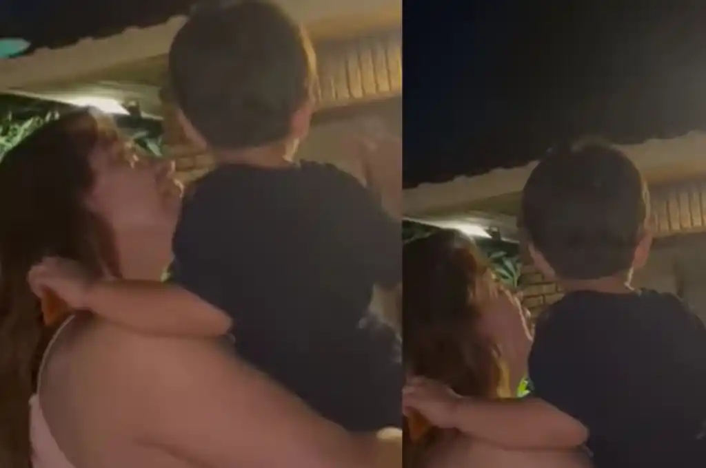 Lizy Tagliani festejó su primera Navidad como mamá