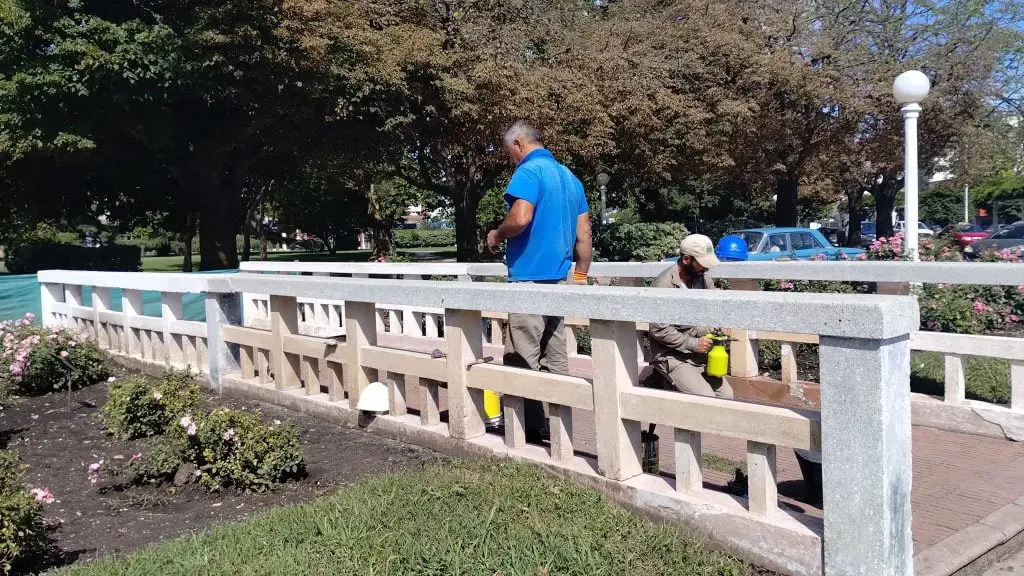 En Balcarce restauran la plaza diseñada por Francisco Salamone