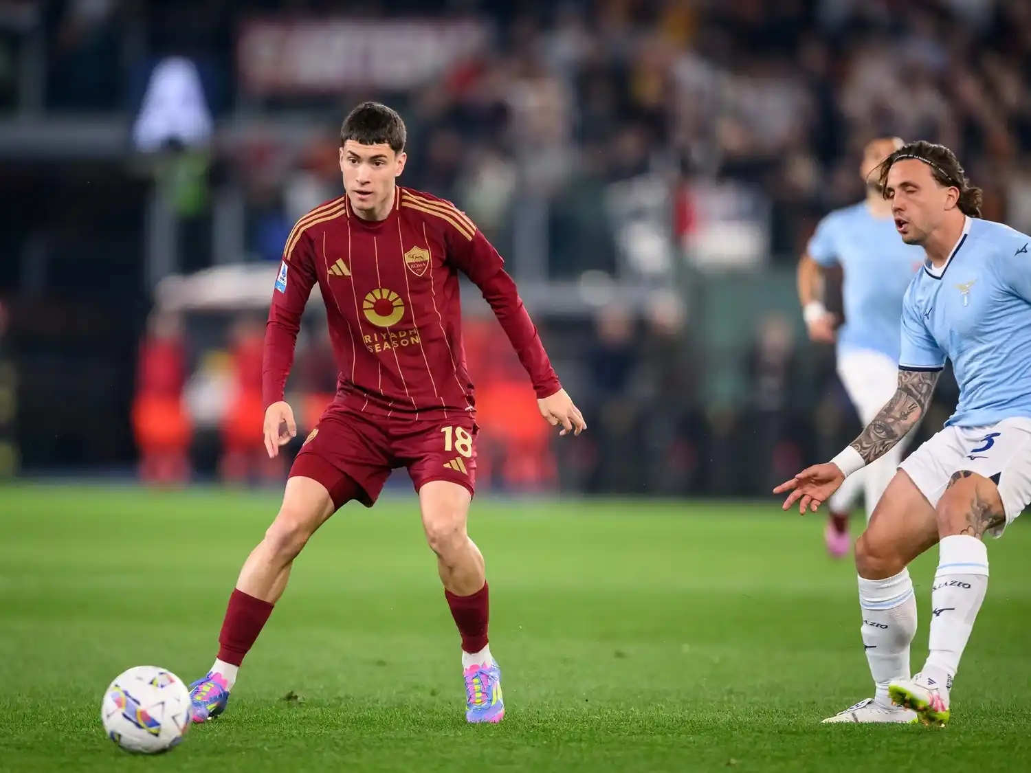 Soulé puso el 1-1 en el Olímpico de Roma.