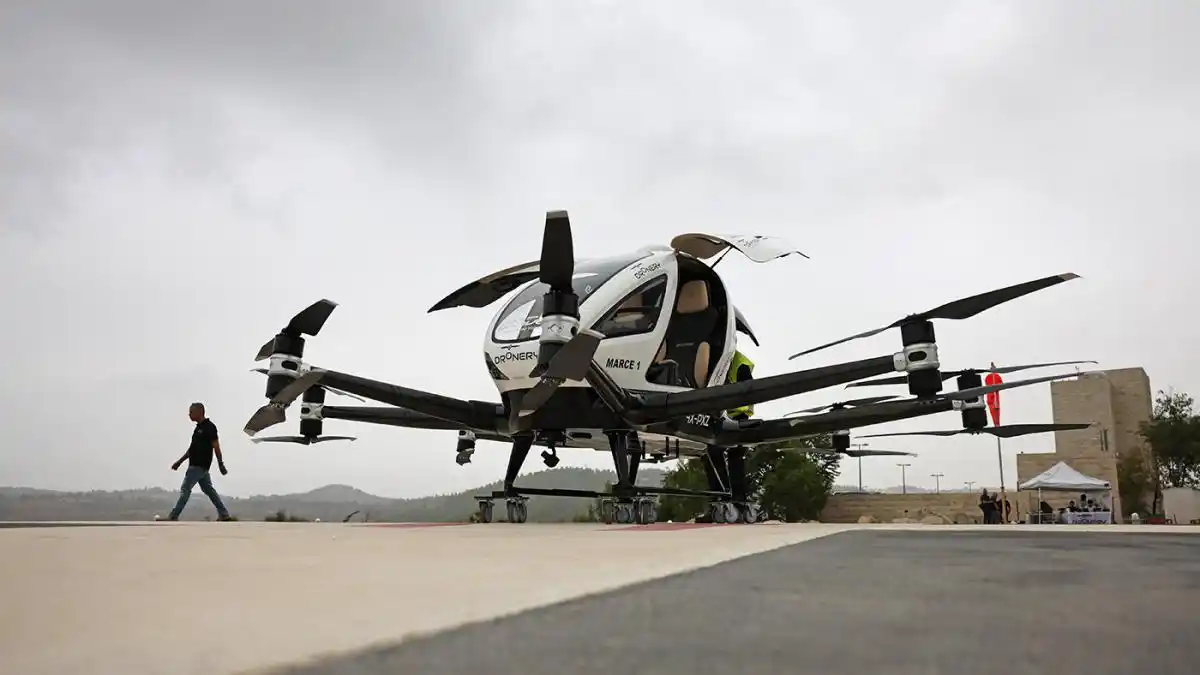 Israel prueba un taxi aéreo para resolver las congestiones de tránsito a futuro