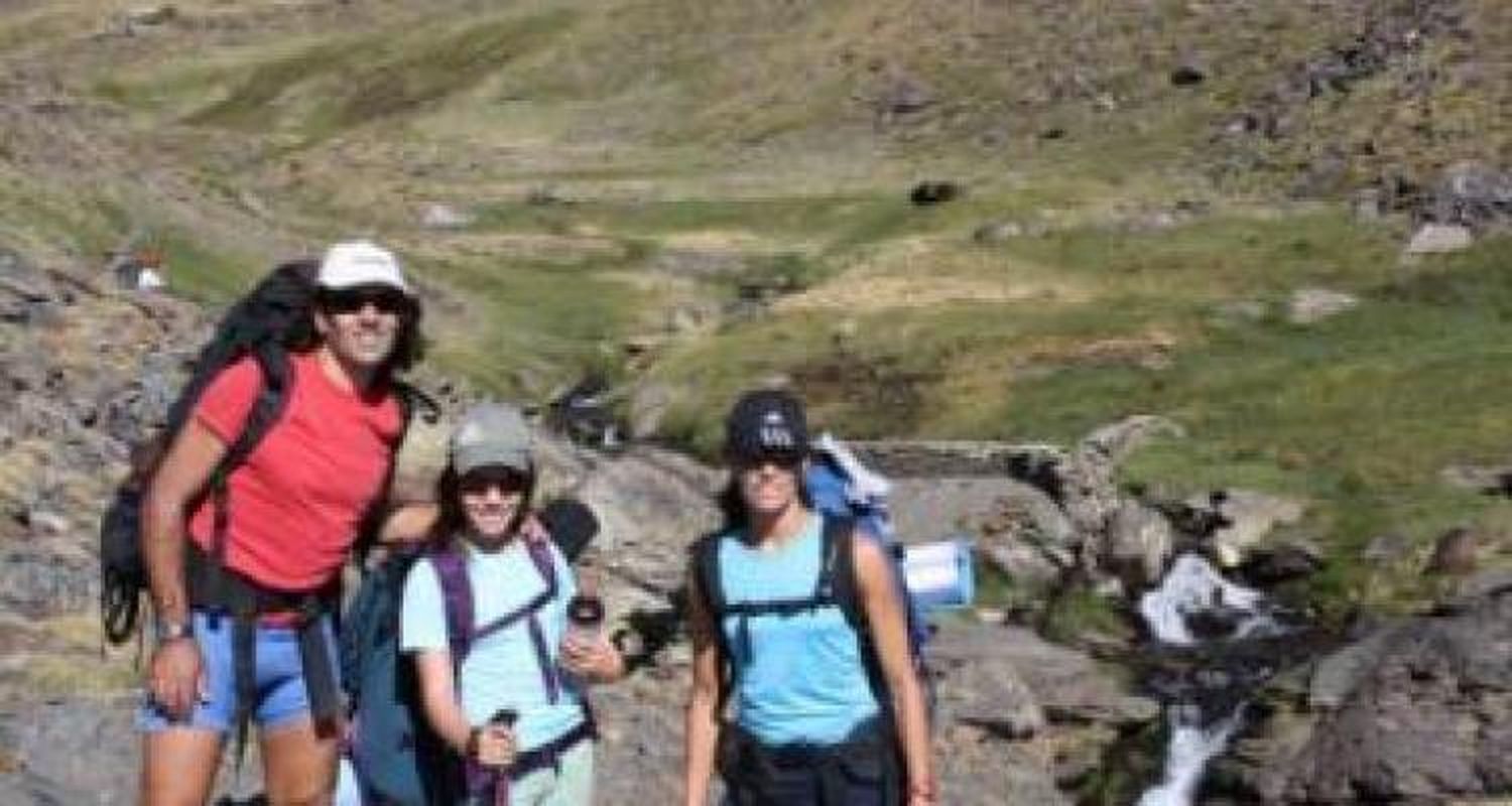 Tres sampedrinos en el monte Mulhacén