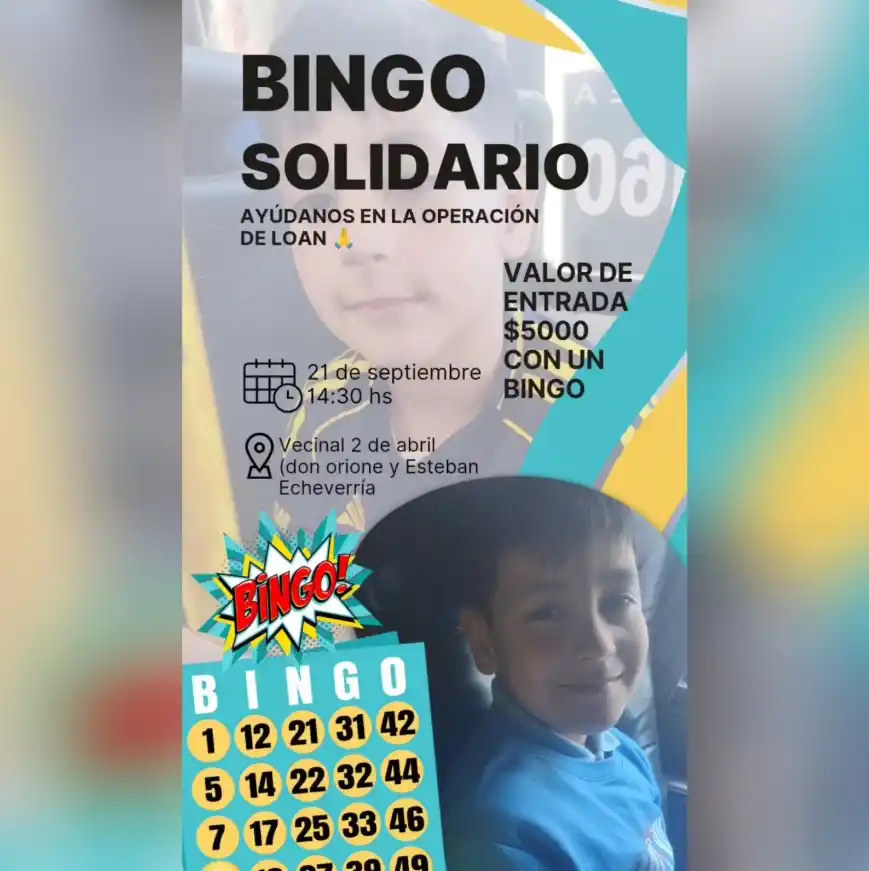 Invitación al BINGO SOLIDARIO