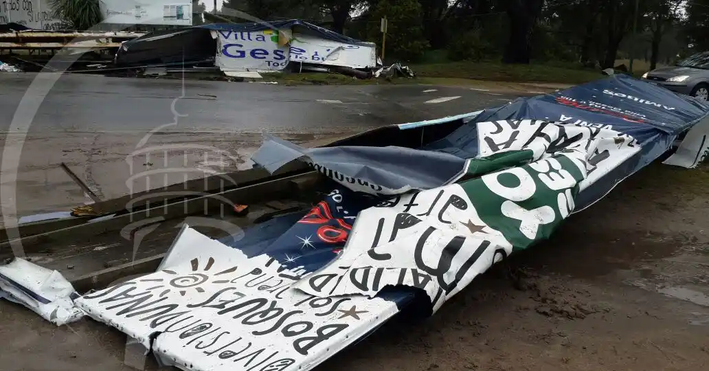 Saldo del temporal: una familia evacuada y múltiples daños