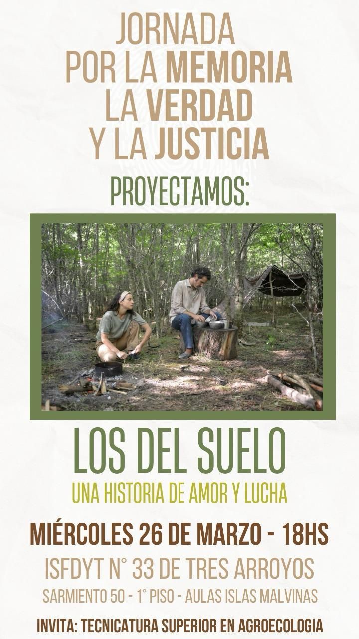 Proyectarán “Los del suelo” con motivo del 24 de marzo