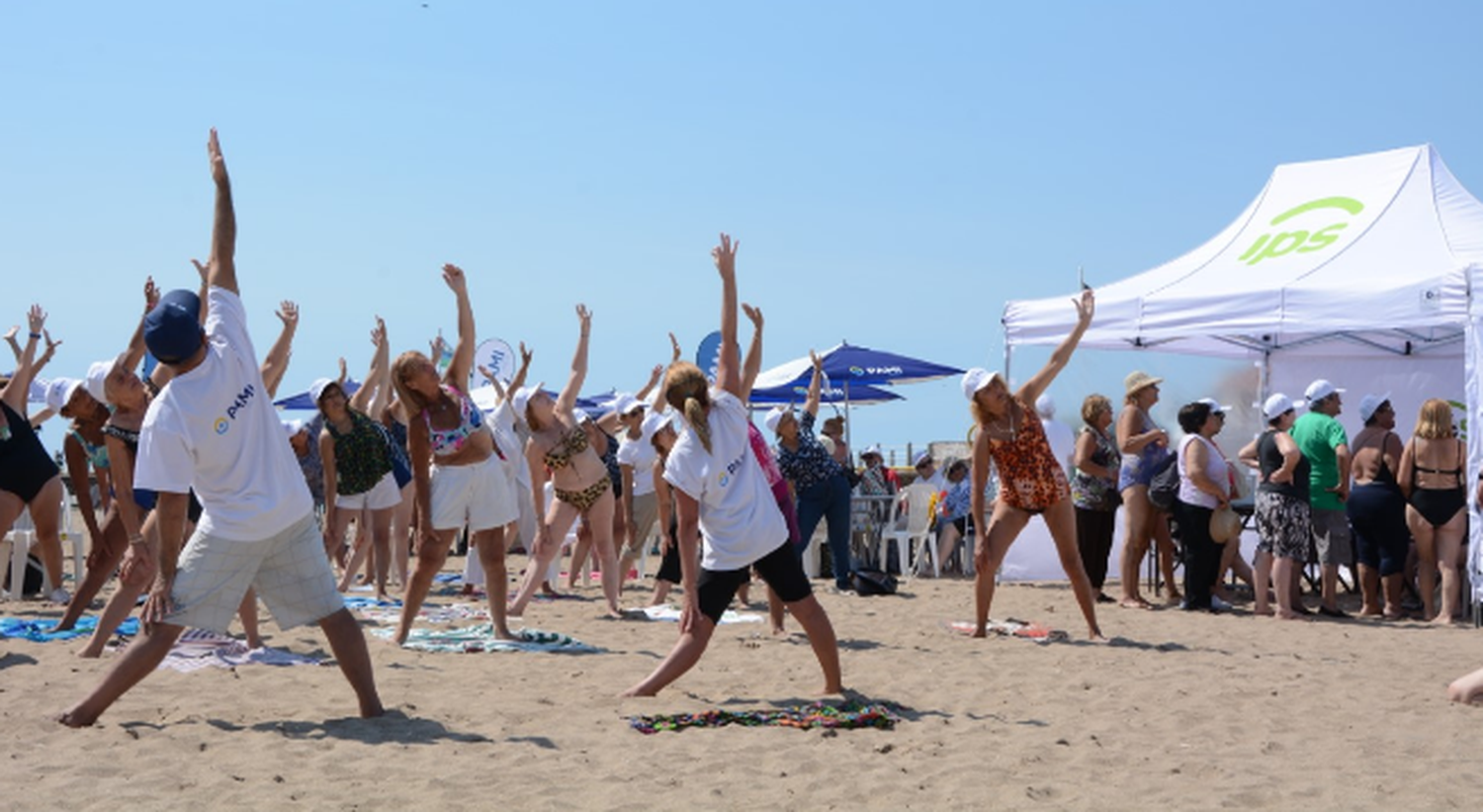 Inauguraron una playa para adultos mayores