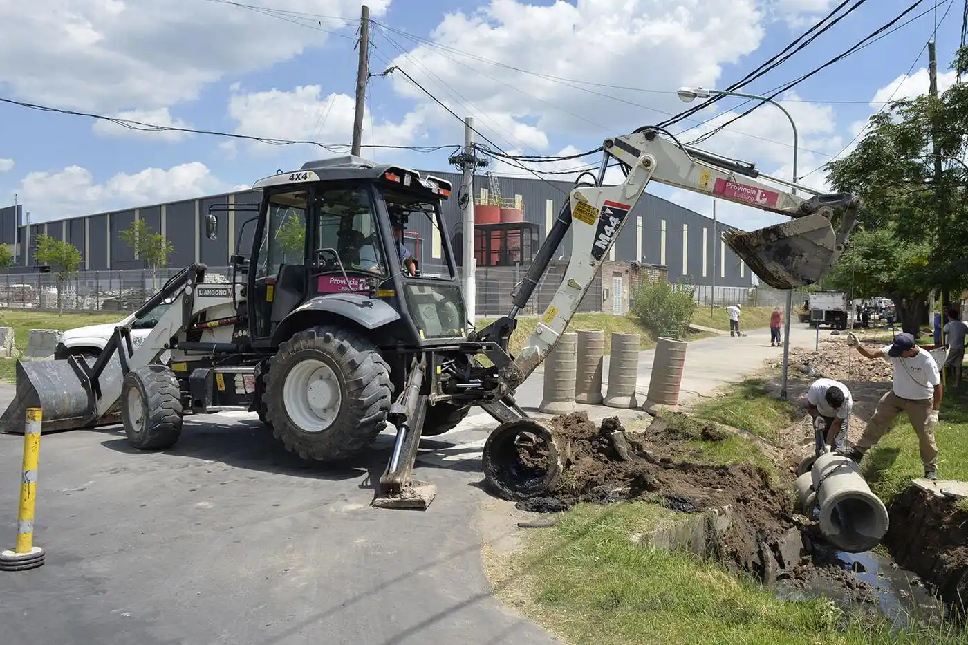 Tigre extiende el plan de entubamiento de conductos pluviales en el barrio Los Tábanos