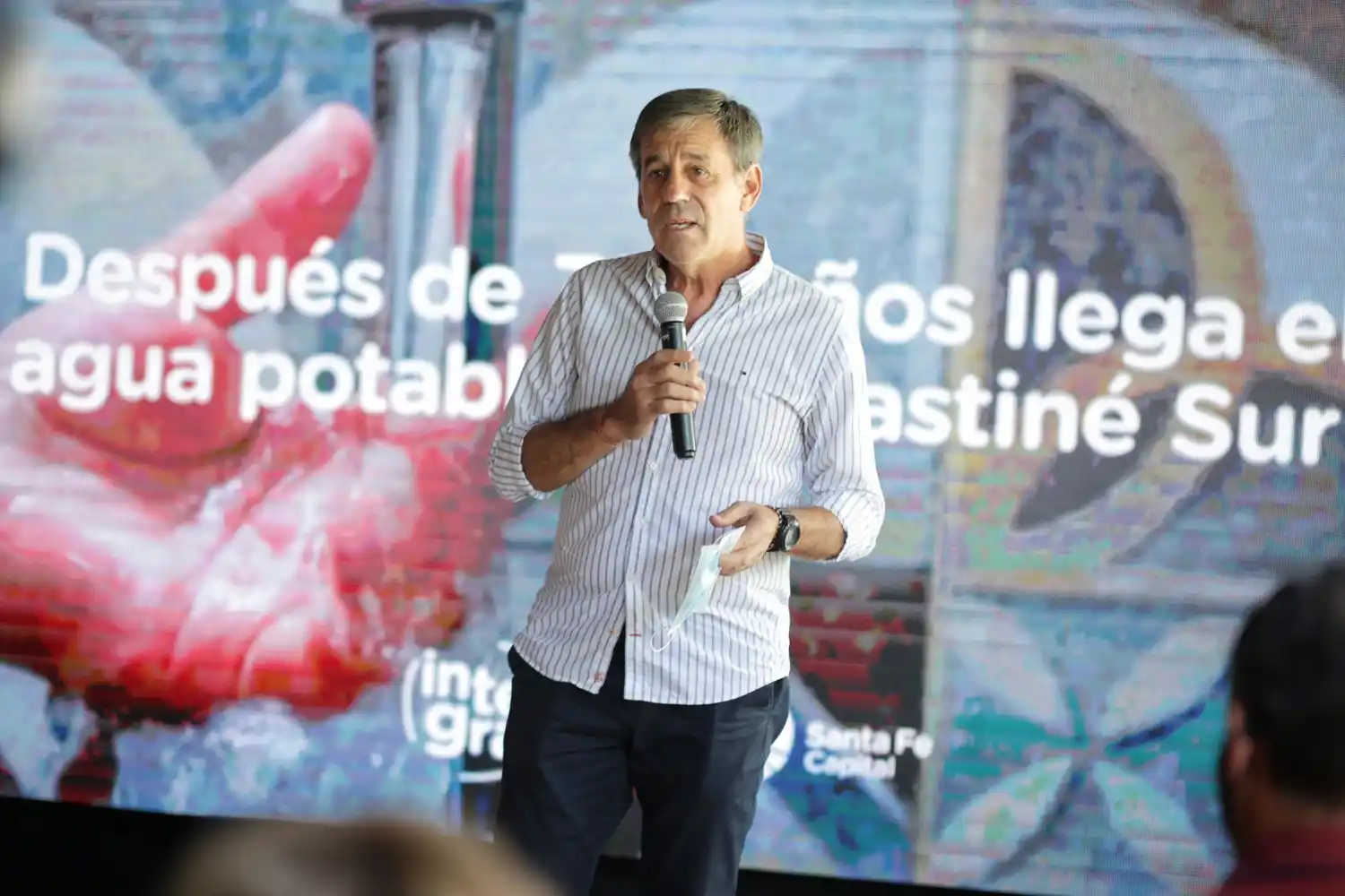 Jatón: “Con el agua potable, empezamos a reparar una deuda histórica con Colastiné Sur”