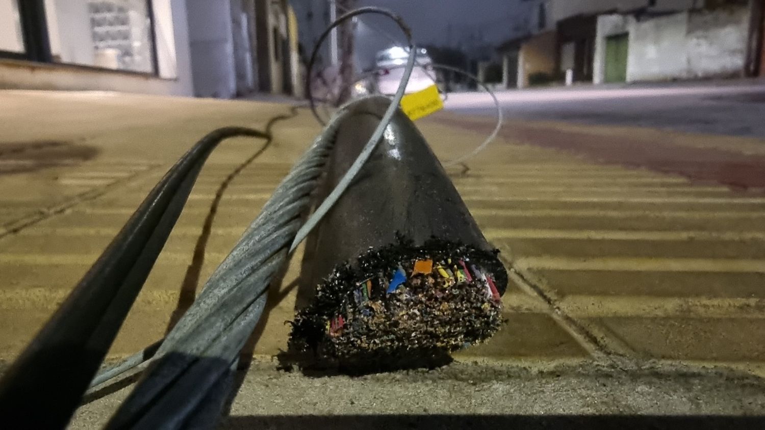 “La gente que roba cables no está preparada para evitar correr riesgos”