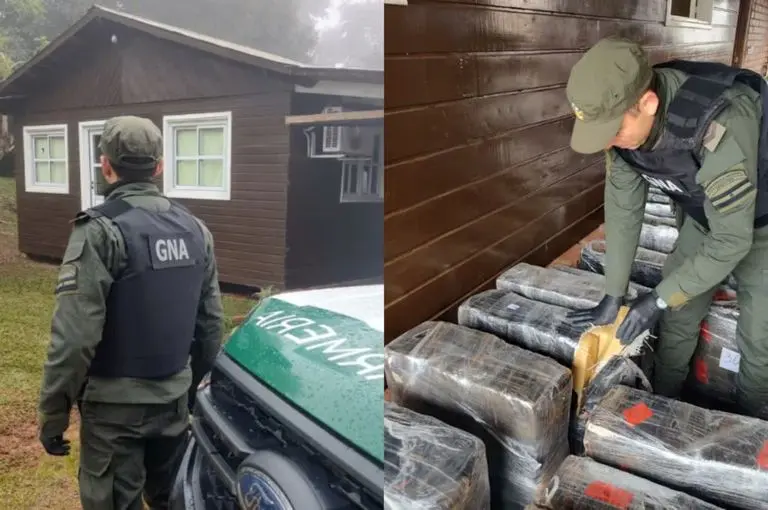 Evadió un control y chocó a dos gendarmes: tras una persecución, los “llevó” hasta un búnker de droga