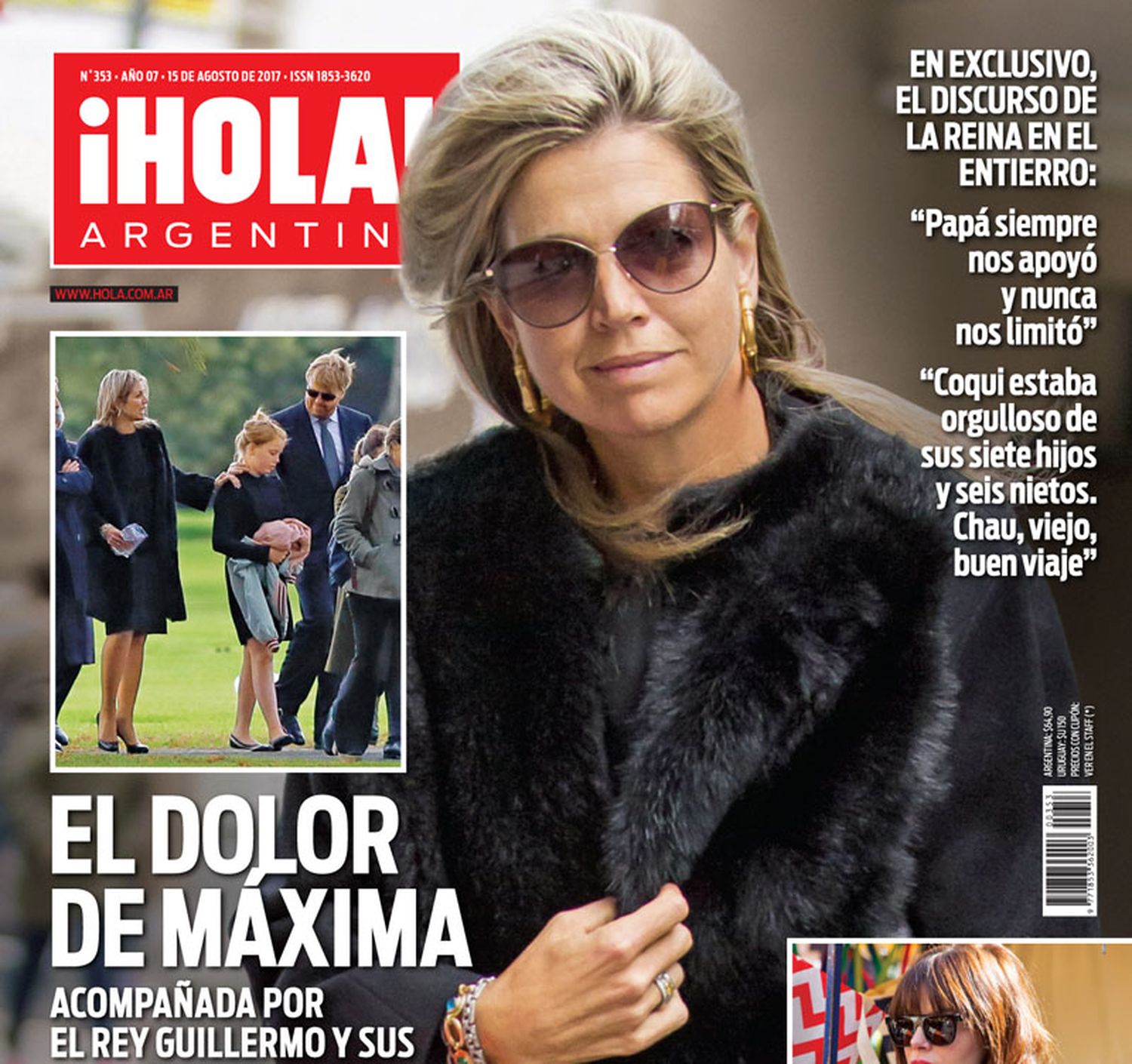 El dolor de Máxima, la reina de Holanda, en ¡Hola! Argentina