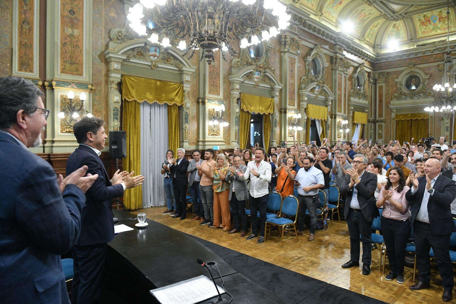 El acto en el Salón Dorado de la Casa de Gobierno.