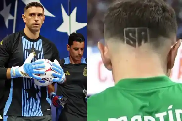 Qué significan "SA", las letras que lució el Dibu Martínez en el debut de la Copa América