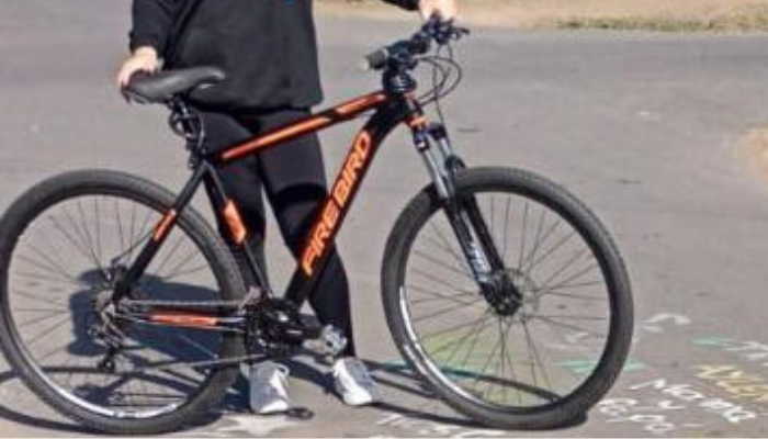 Bici hurtada en la escuela Normal.