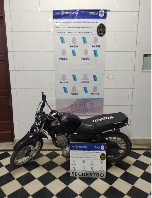 Recuperaron una motocicleta con pedido de secuestro de La Matanza