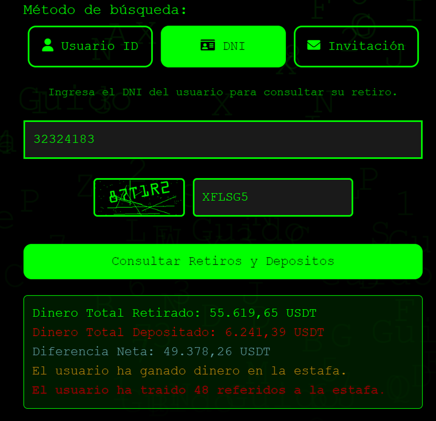 Ganancias en Rainbowex