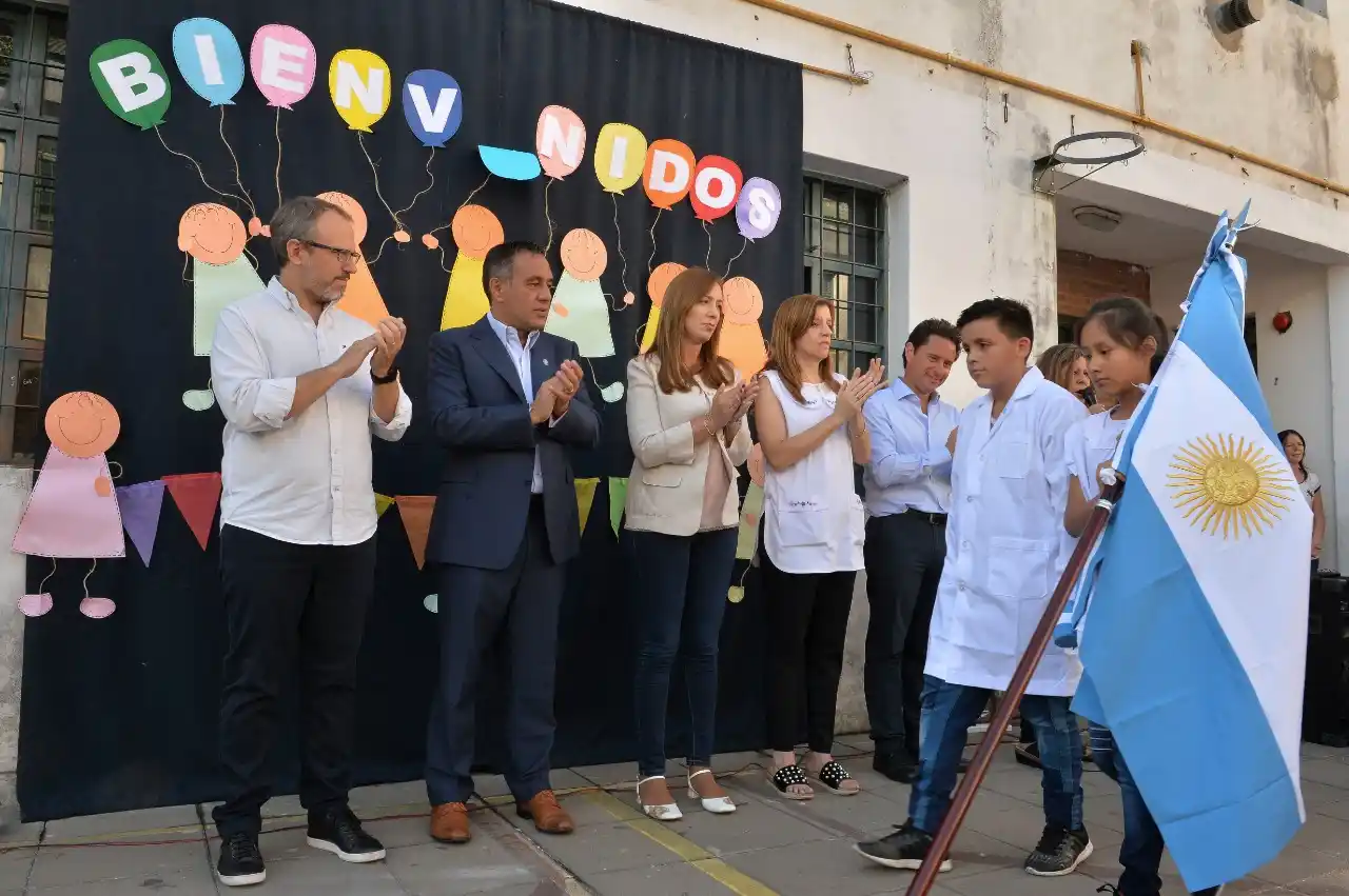 Pese al paro, Vidal inauguró el comienzo del ciclo lectivo en Tres de Febrero