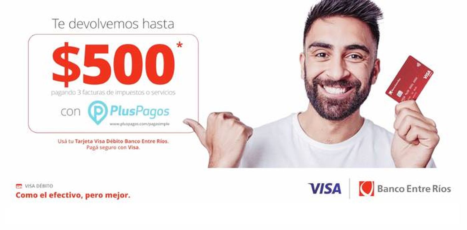 Banco Entre Ríos y VISA promueven el uso de la tarjeta de débito con importantes beneficios
