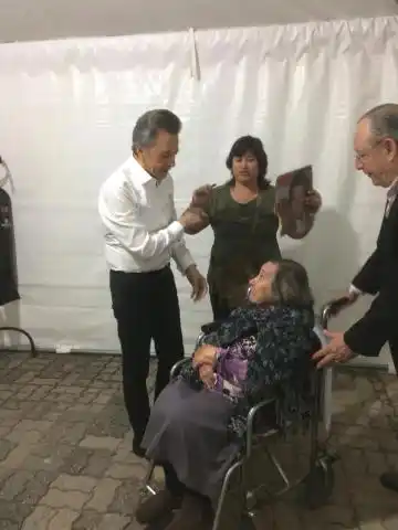 Doña Ángela Benicia Galván, admiradora de Palito Ortega