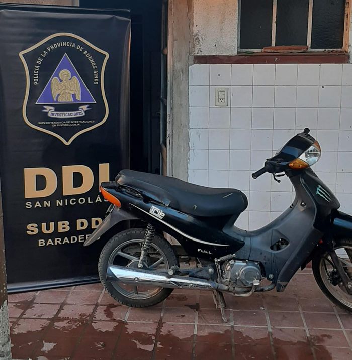 moto recuperada baradero ddi