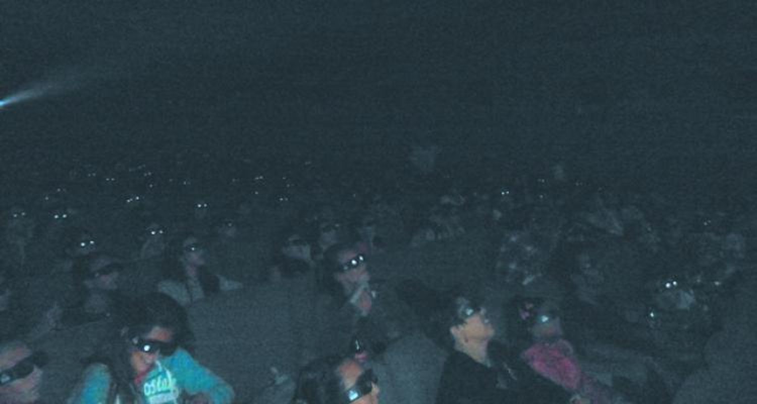 A sala llena, el Mec La Palma proyectó la primera película en 3 dimensiones