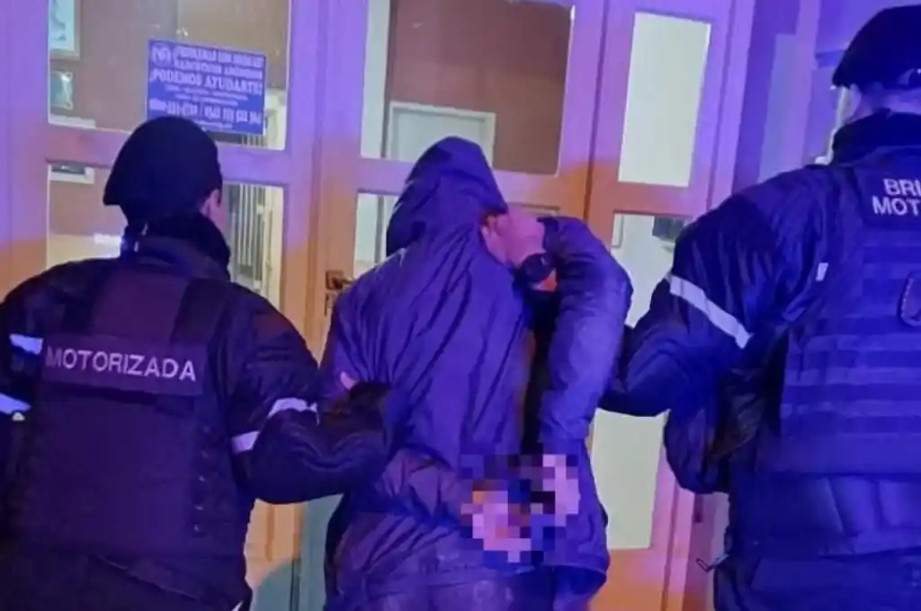 El malviviente al momento de la detención
