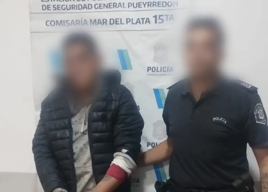 El sujeto fue sorprendido cuando intentaba sustraer una bomba de agua del interior del predio.